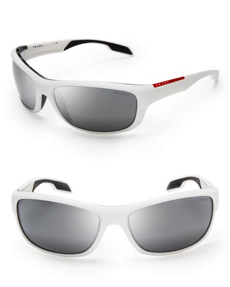 prada white sunglasses mens|white prada sunglasses women's.